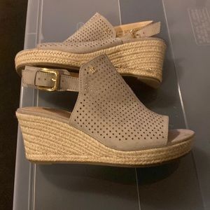Liz Claiborne wedge espadrilles sandals size 91/2